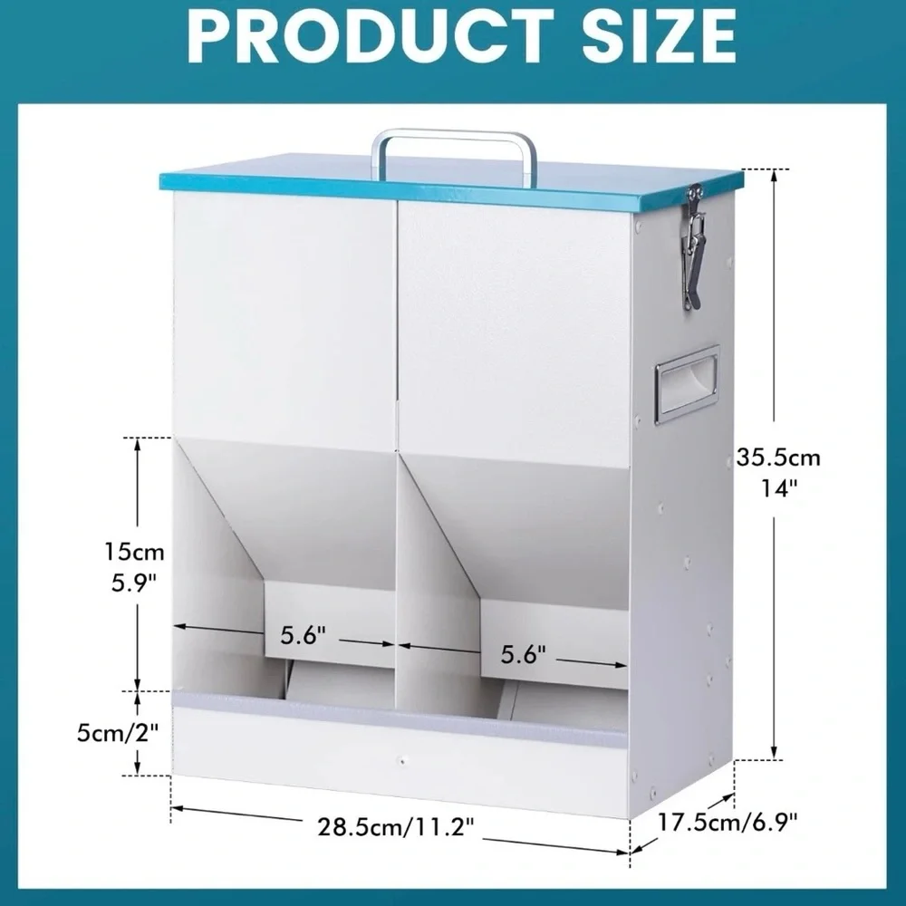 Automatic Cat Feeder for 2 Cat, 42cups/10L Automatic Pet Feeder for Dogs and ...